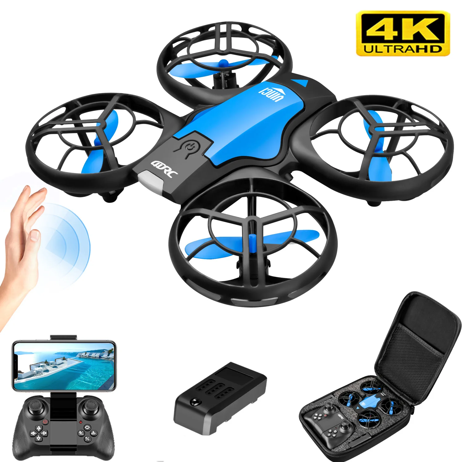 Drone Kit Professional - Novo Mini Drone V8 4K Profissional