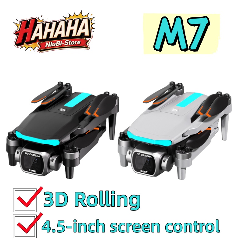 Drone Kit Professional - Drone Dobrável M7 com Motor Sem