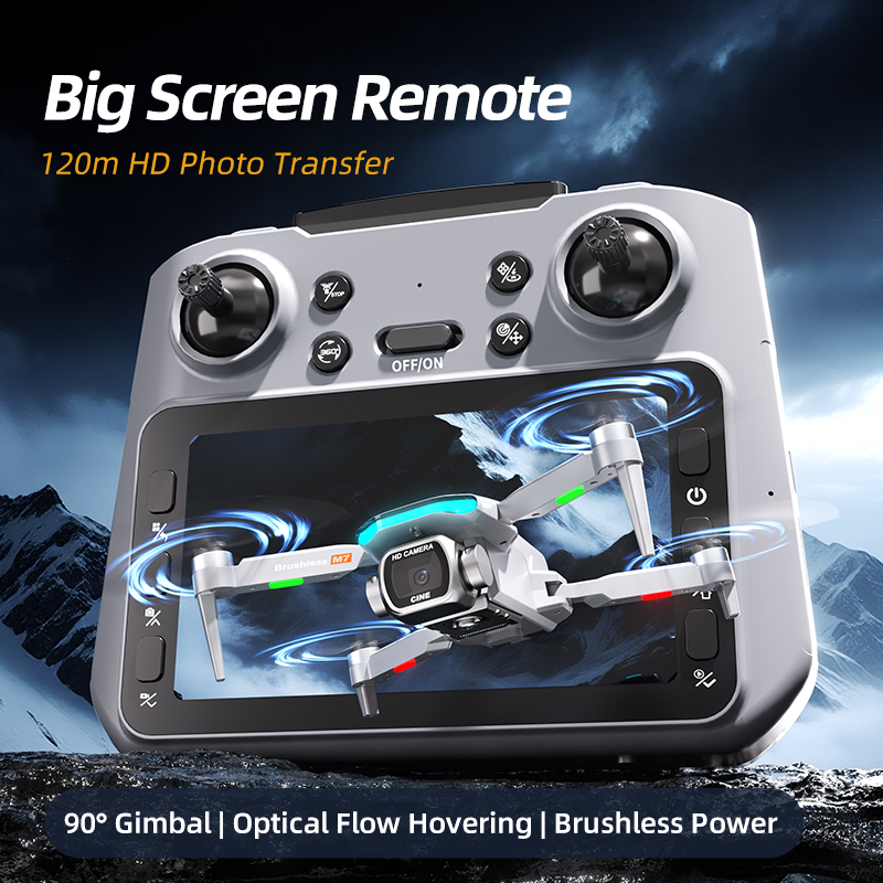 Drone Dobrável M7 com Motor Se - Drone Kit Professional avaliação e preço