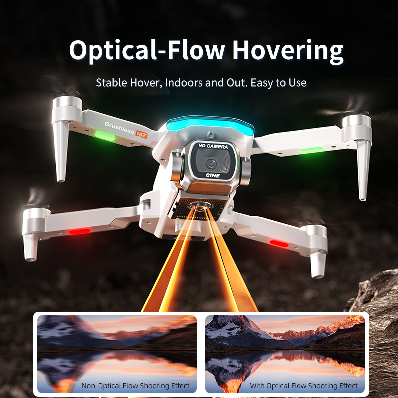 Drone Dobrável M7 com Motor Se - Drone Kit Professional avaliação e preço